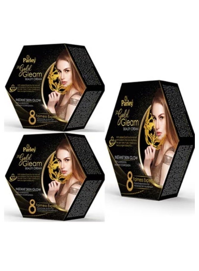 Three Pieces Of 24k Gold Gleam Beauty Cream